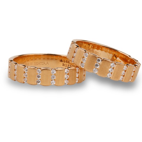 New Quality Assurance Simple Rose Gold Plated Tungsten Couple Rings - Couple  Rings
