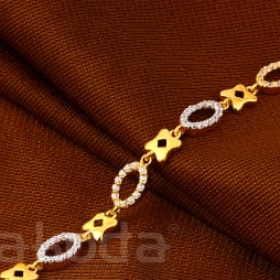 916 Gold Hallmark Stylish Ladies Bracelet LB598