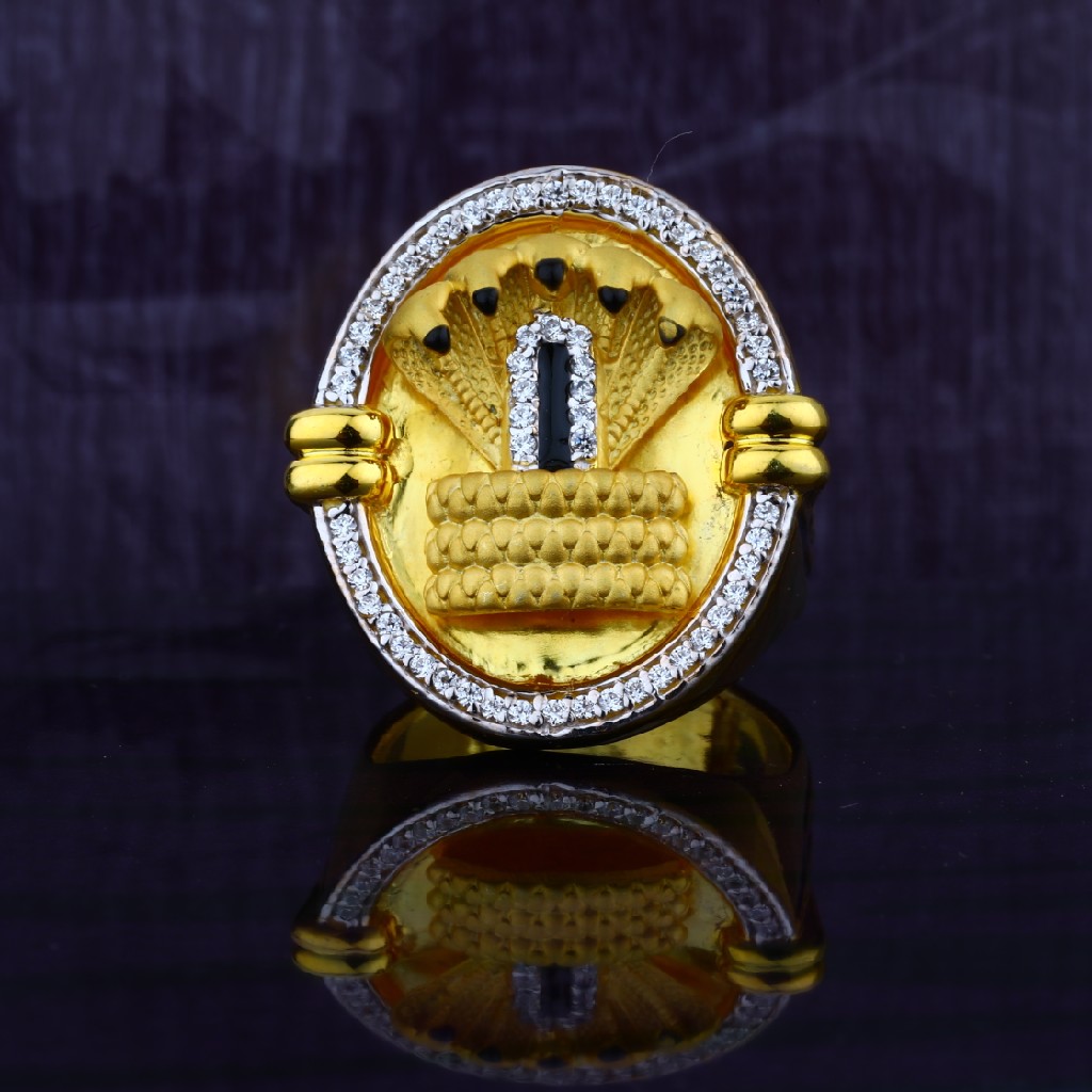 Buy quality Mens Exclusive God Gold Designer 916 Ring-MGR38 in Ahmedabad