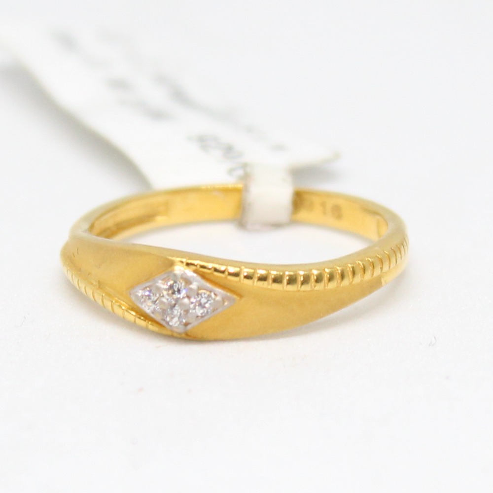 ring 916 hallmark gold daimond 6766