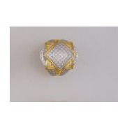 22K/916 Gold CZ designer ring