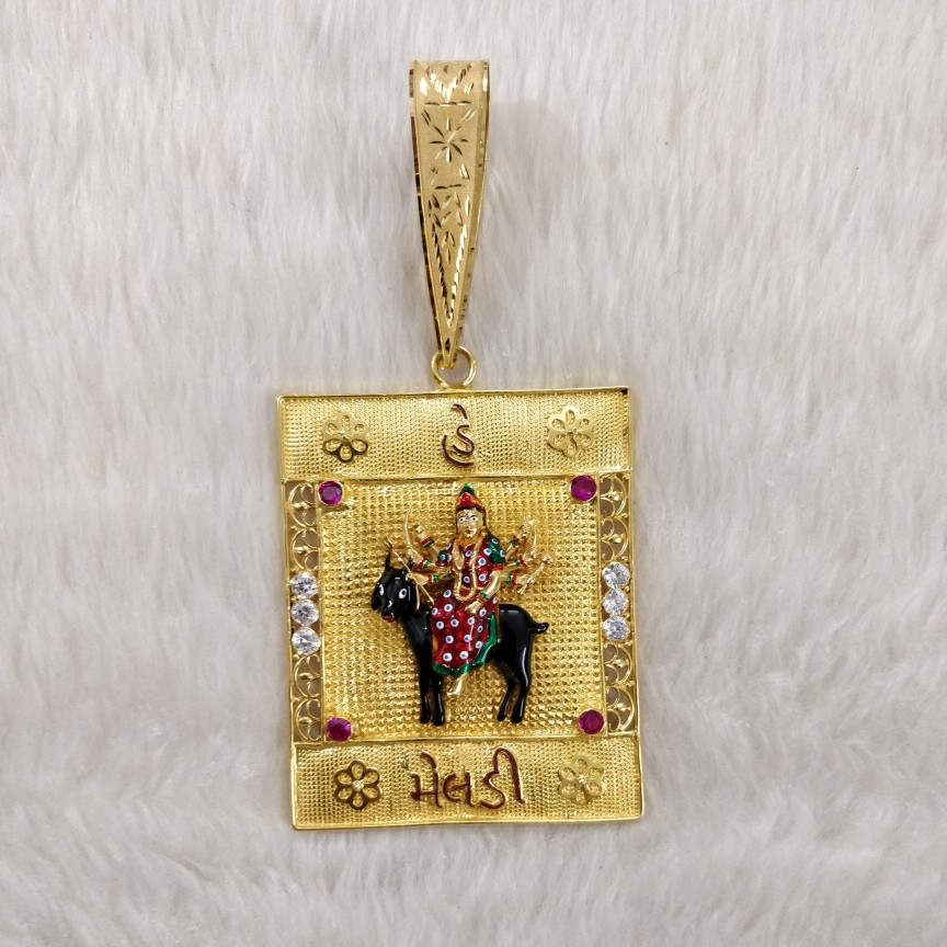 Antique Meladi Maa 916 Gold Gent's pendant
