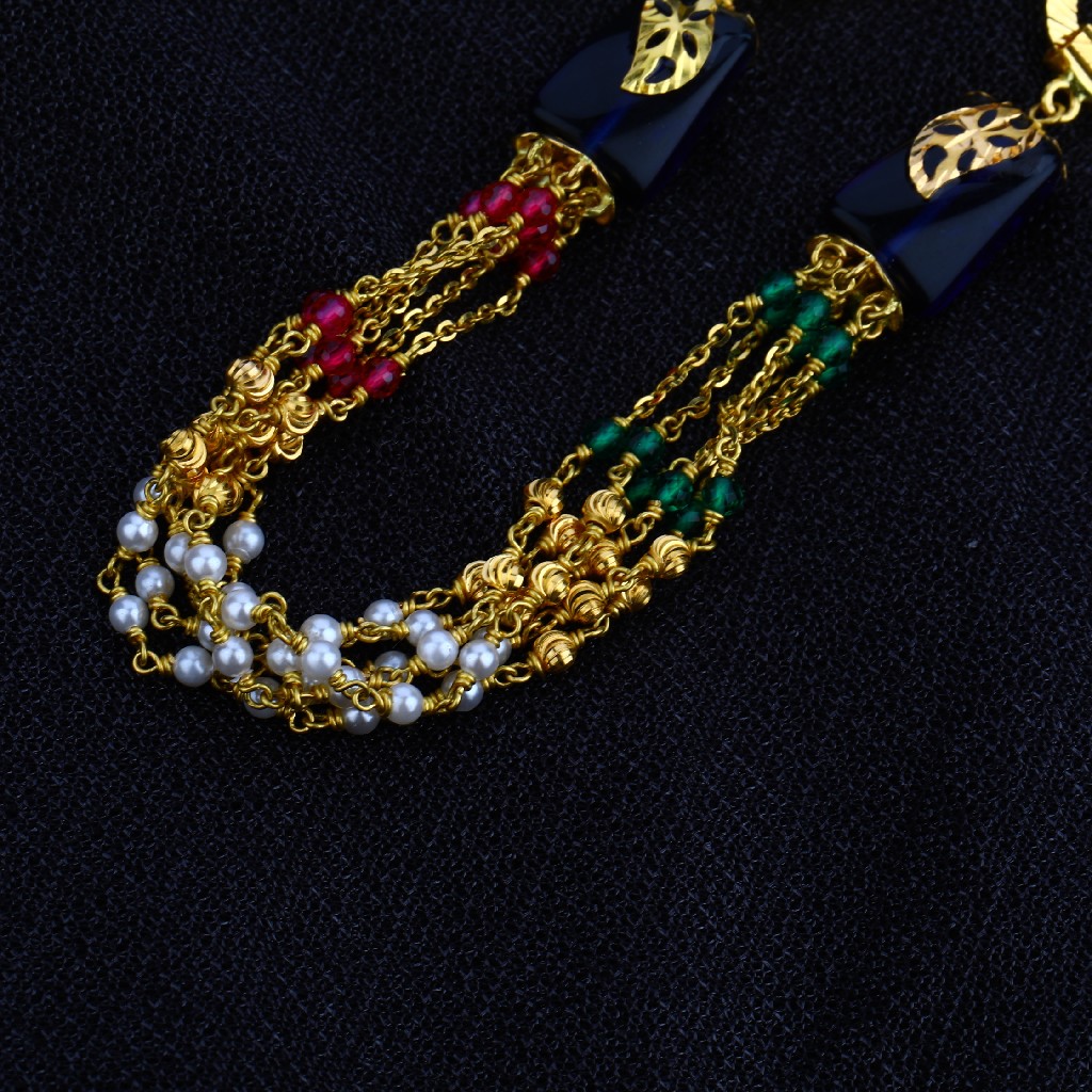 916 Gold Moti Ladies Mala-AC50