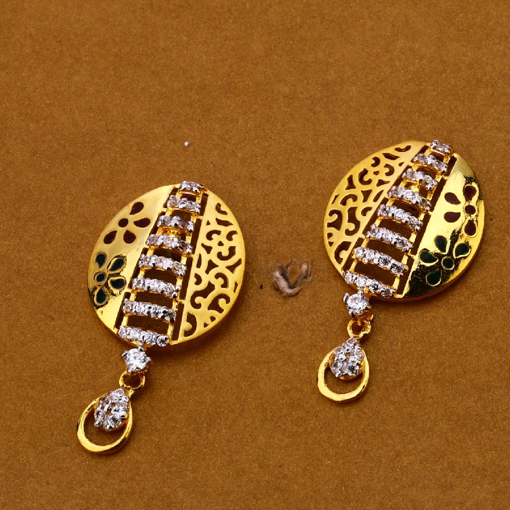 916 Gold Cz Exclusive Hallmark Pendant Set FSP154