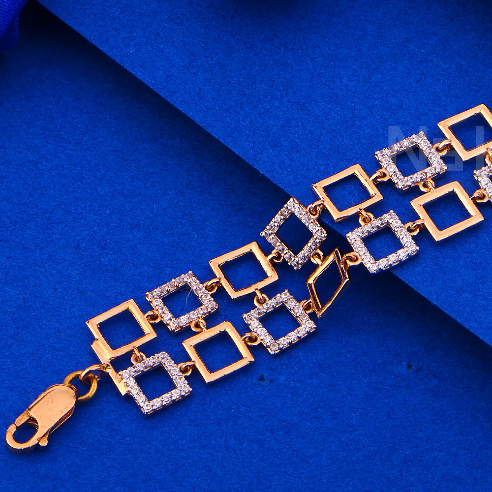 18kt rose gold delicate ladies bracelet rlb99