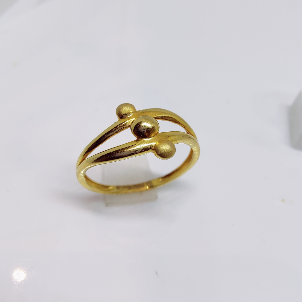 Showroom of 22k gold plain ladies ring | Jewelxy - 217159