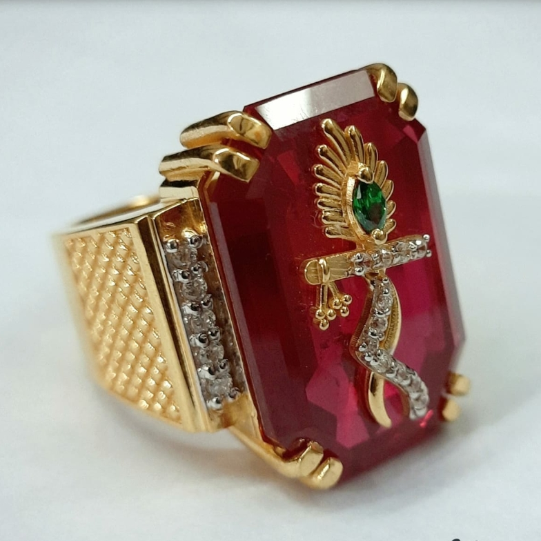 One Gram Gold Plated Ethnic Antique Traditional Lord Krishna Adjustable  Finger Ring Indian Temple Ring for