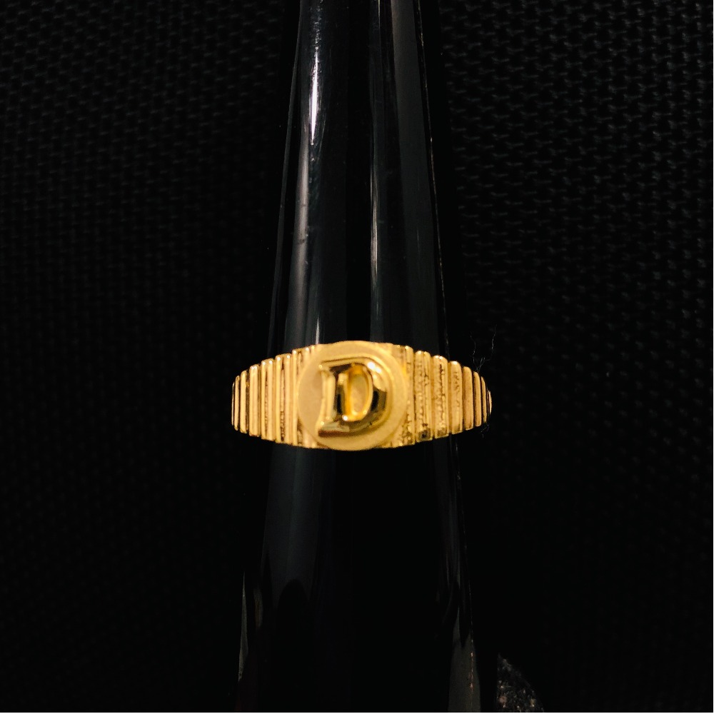 916 Gold D Alphabet Ring For Men KDJ-R017