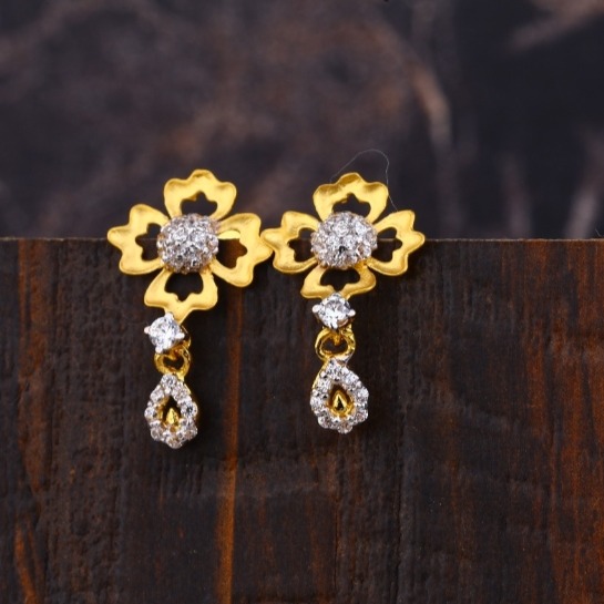 22 carat gold ladies earrings RH-LE907