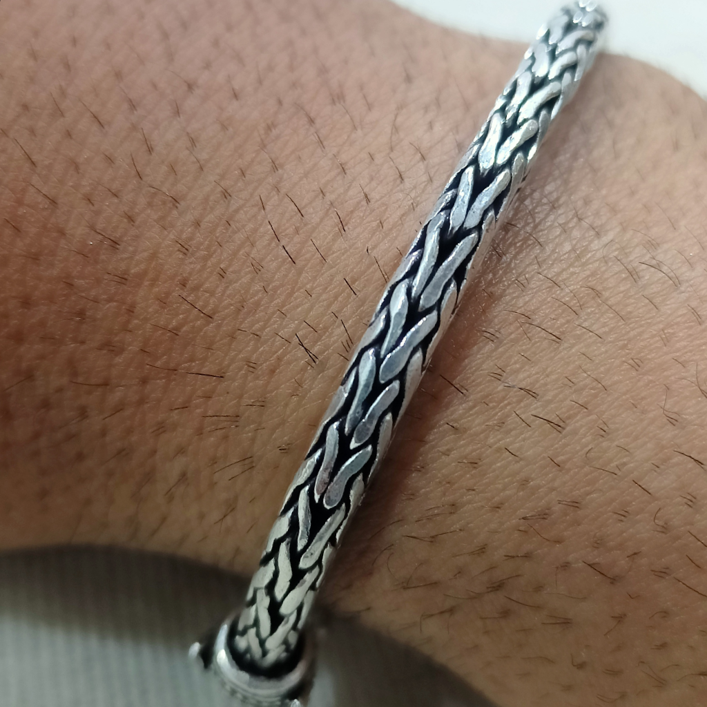 92.5 silver oxidised bracelet