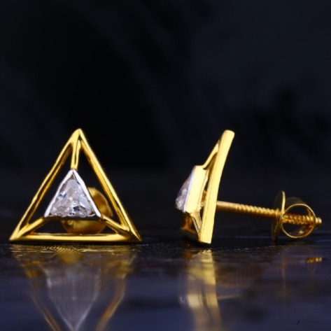 22 carat gold designer  ladies earrings RH-LE720