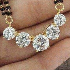 18 KT fancy Solitaire mangalsutra for ladies MSG1009