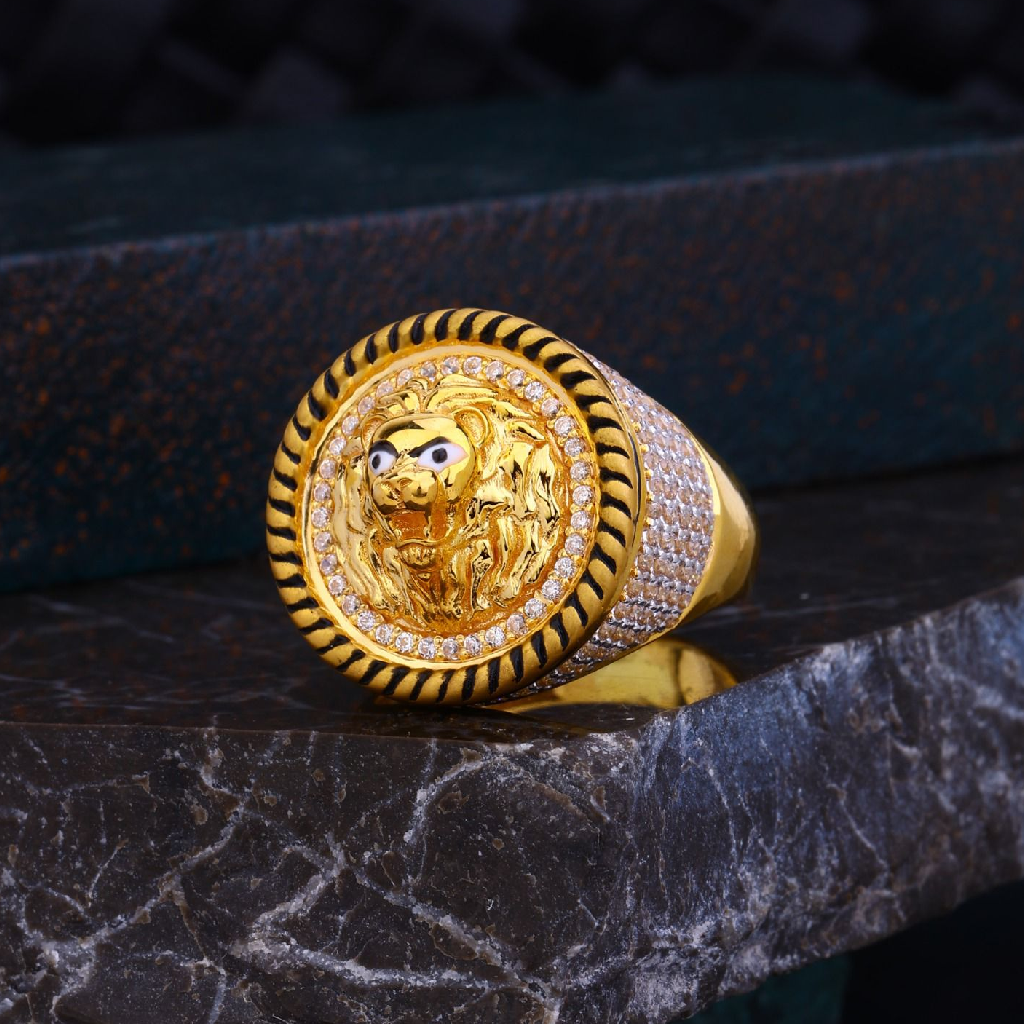 1 Gram Gold Plated Jaguar With Diamond Sophisticated Design Ring - – Soni  Fashion®