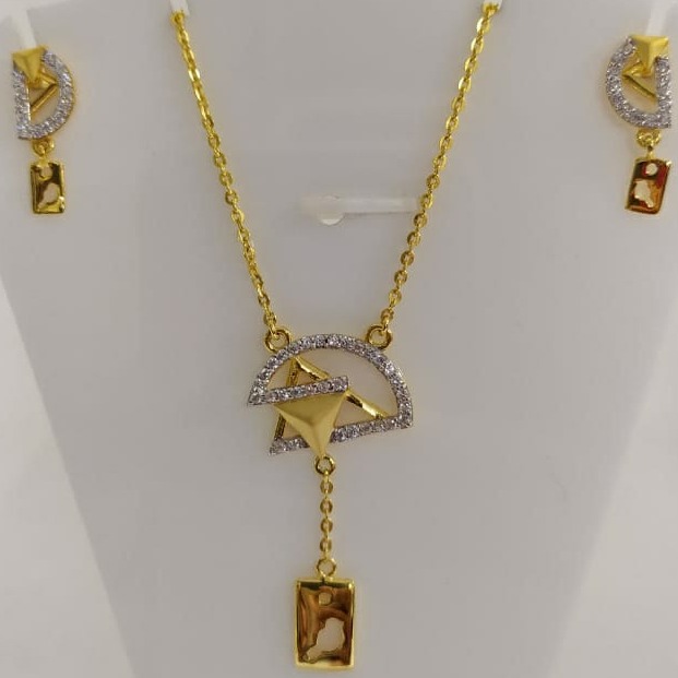 916 gold cz dokiya with earrings