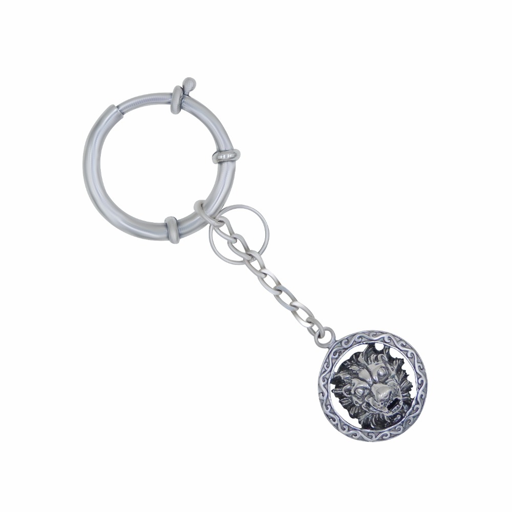Lion 925 Silver Keychain