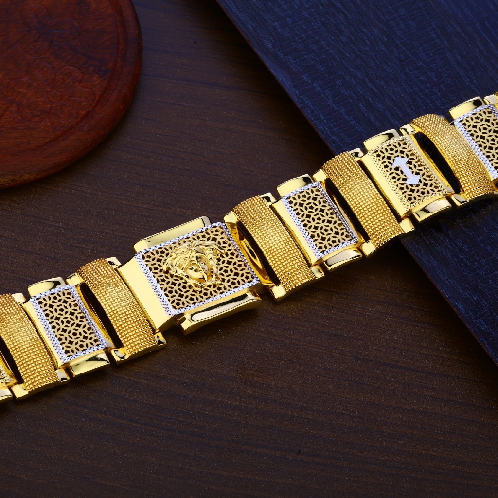 Mens Gold Bracelet-MPB106