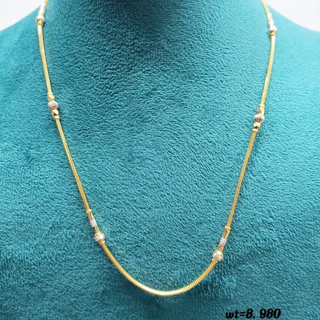 916 gold fancy Single lien chain