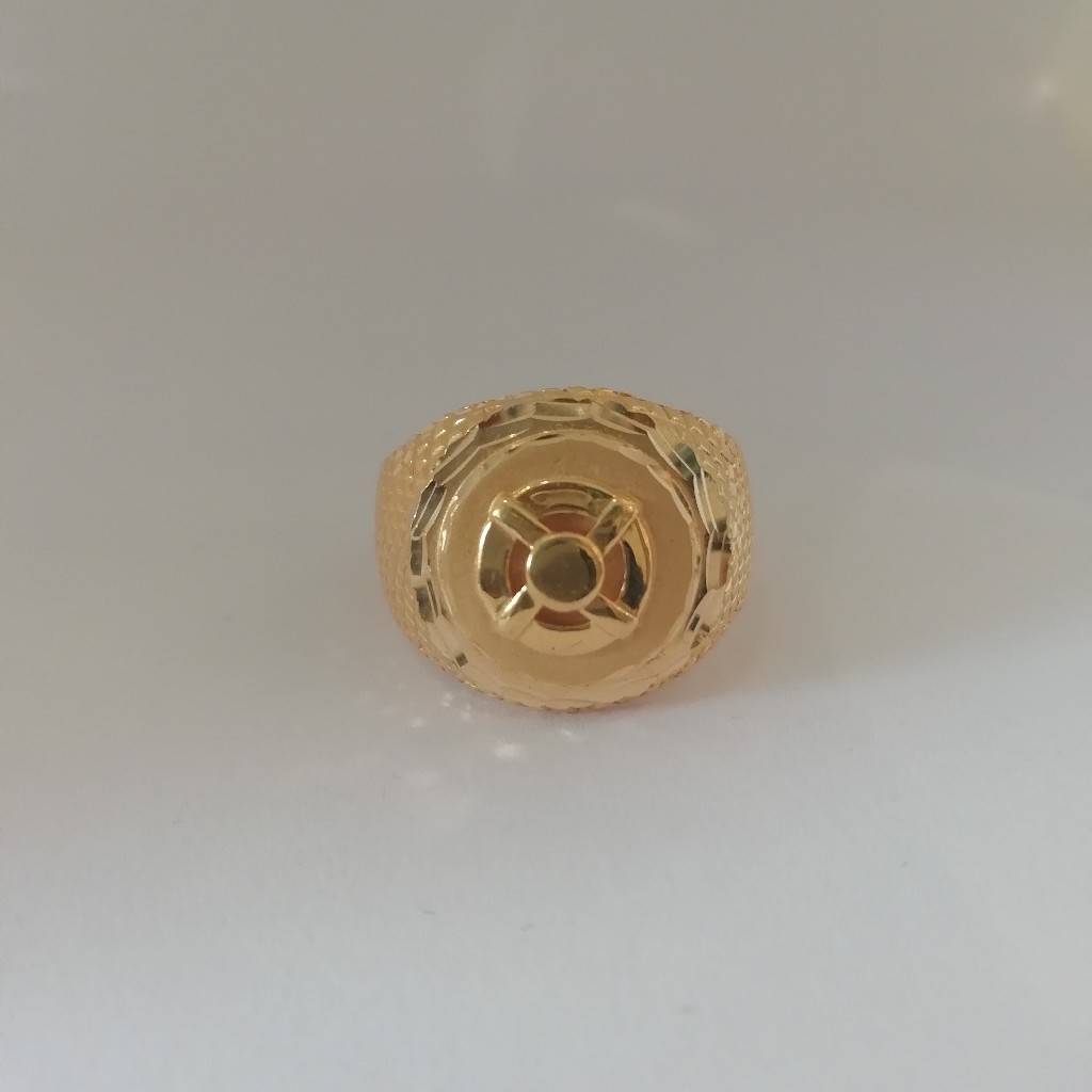 916 gold fancy Gents ring