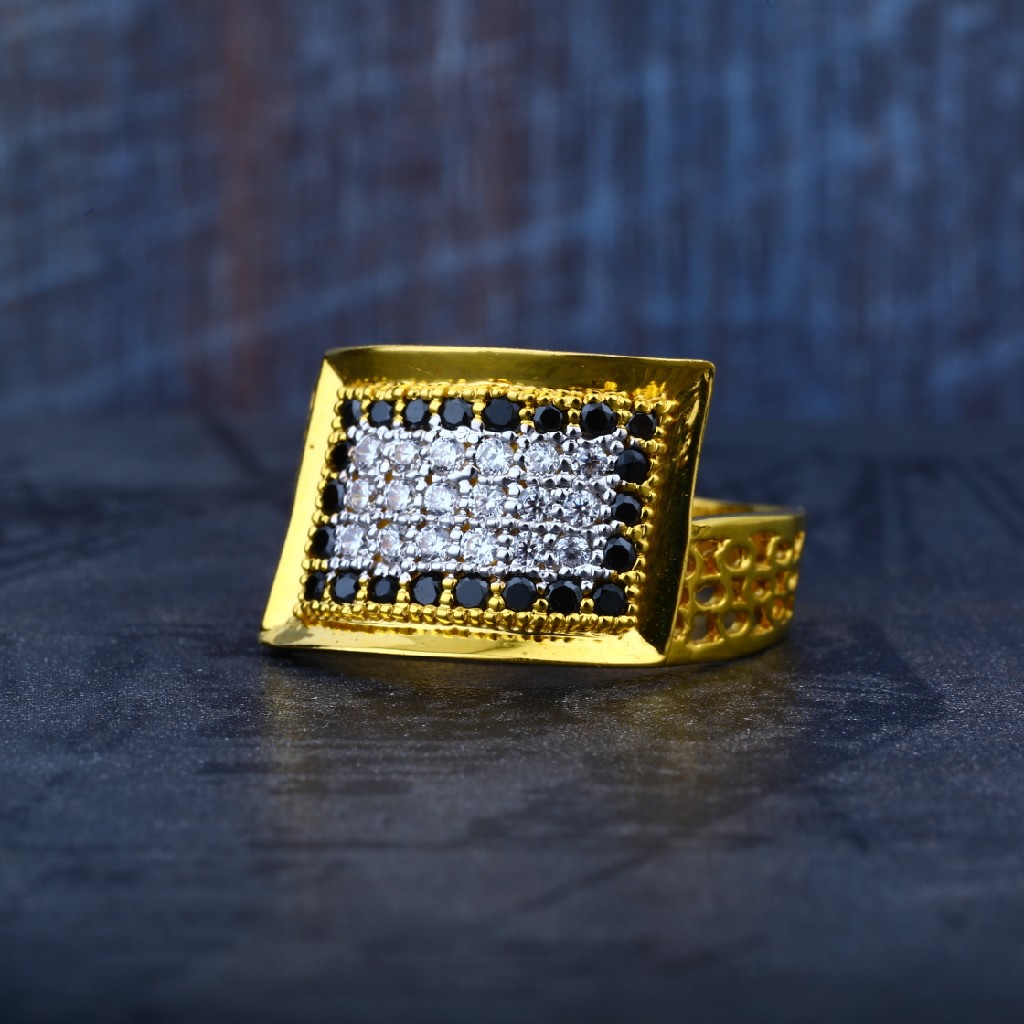 Buy quality Mens Daily Wear Cz Gold 916 Ring-MR55 in Ahmedabad