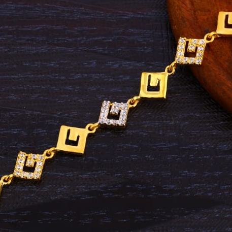916 Gold Ladies Delicate Bracelet LB362