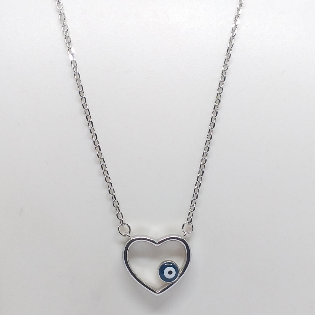 Silver 925 Fancy Chain Heart Shape Pendant
