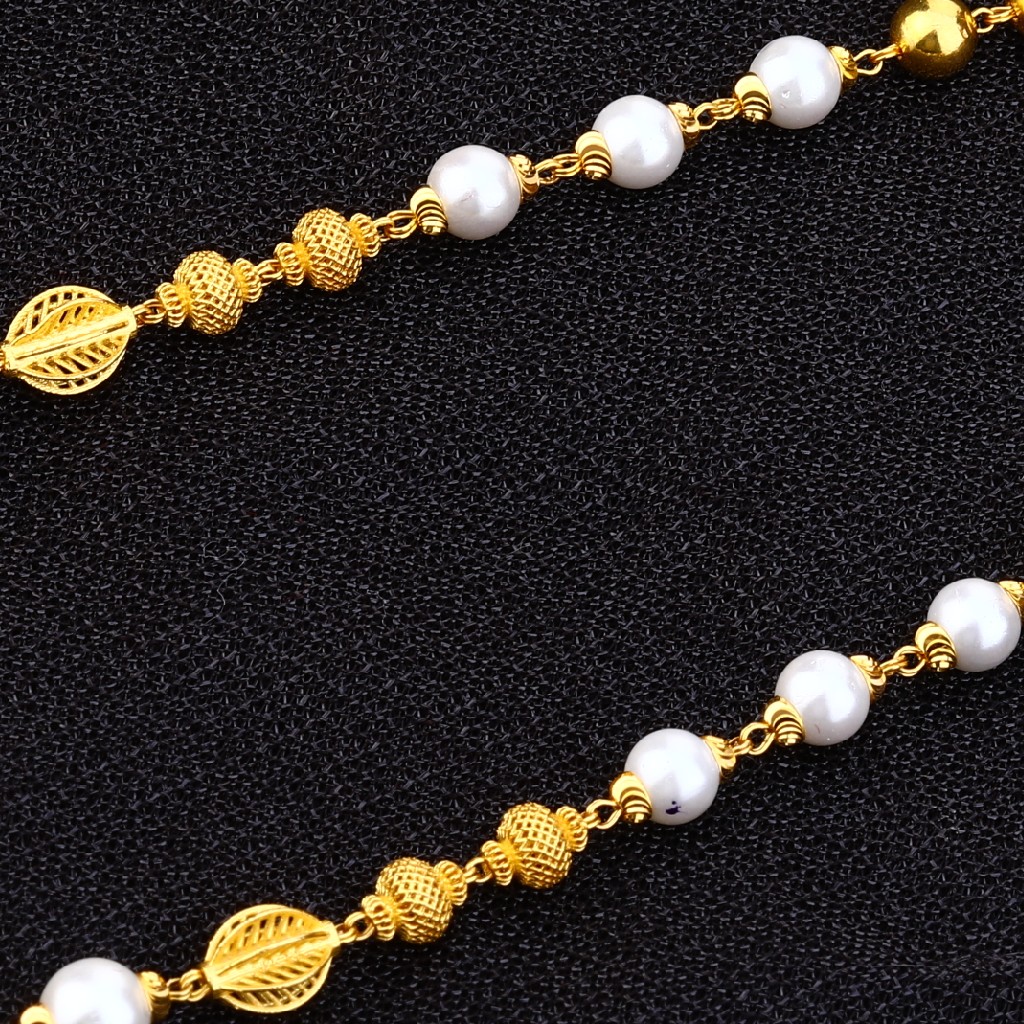 916 Gold classic Moti Mala AC163