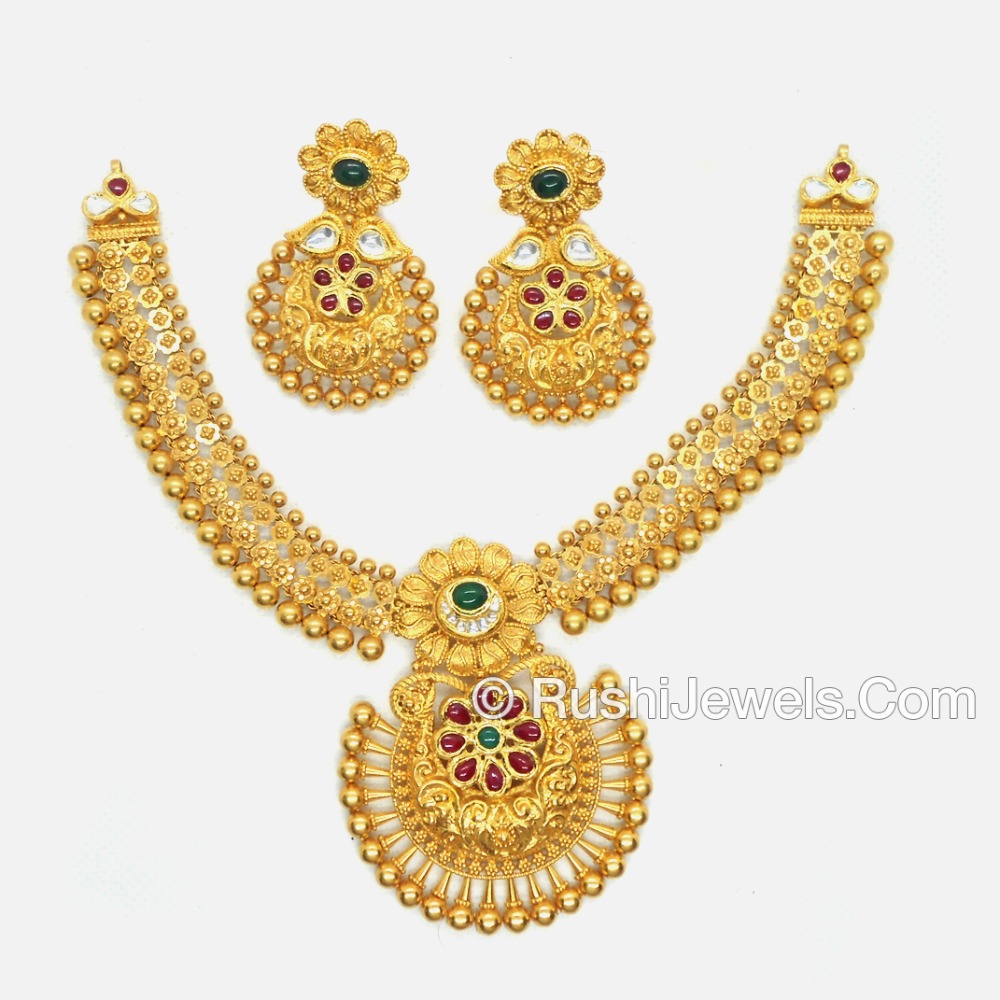 916 Gold Antique Necklace set