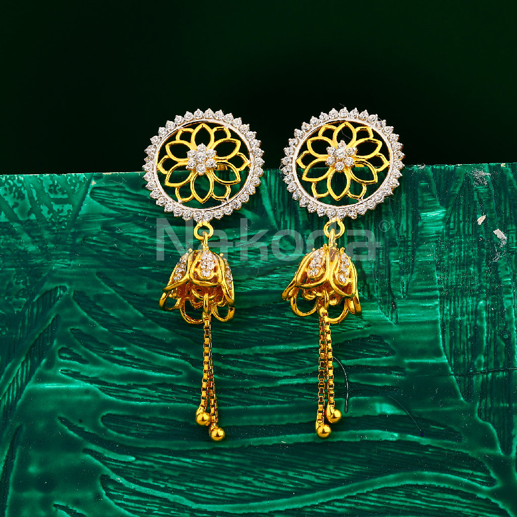 22CT Gold Ladies Exclusive Jhummar Earring LJE429