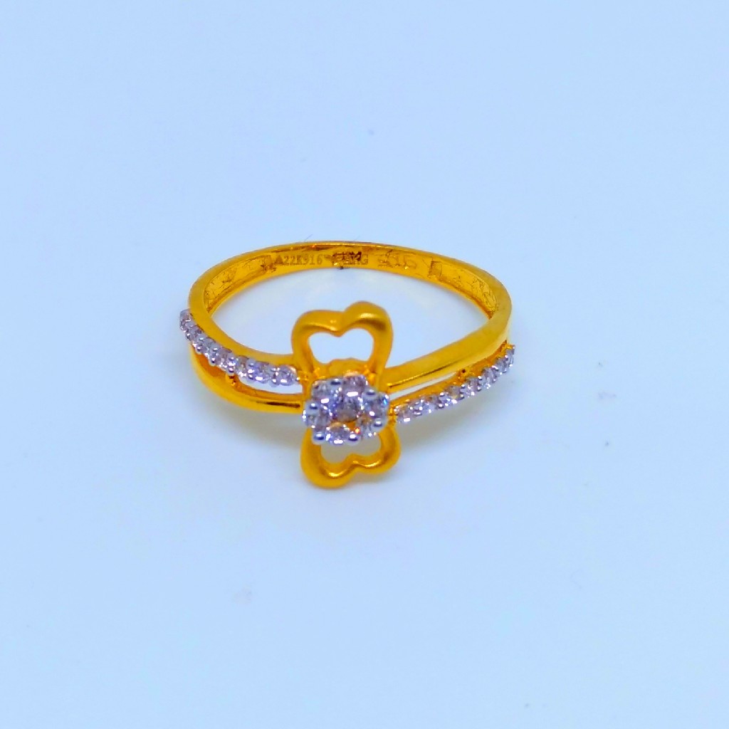22 KT 916 Hallmark butterfly  fancy Ladies diamond ring
