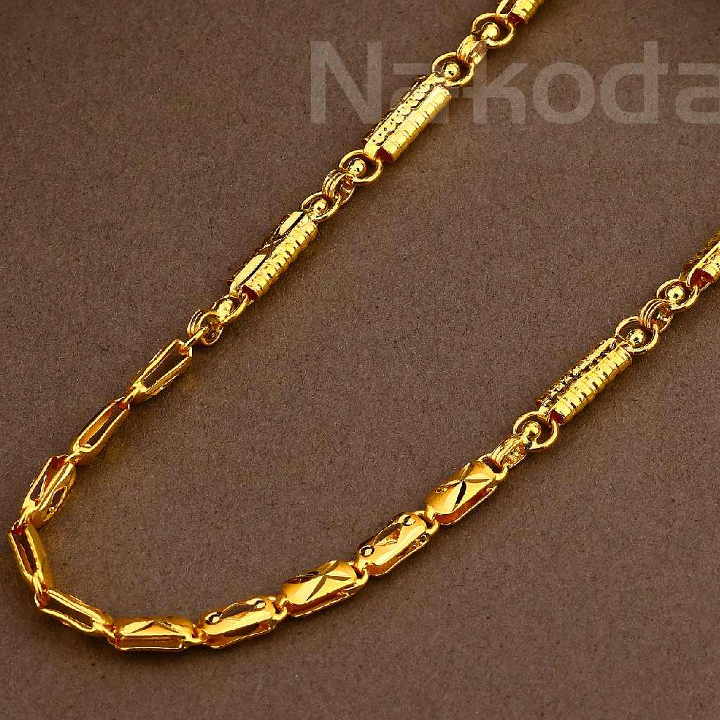 22KT  Gold Gentlmen's Gorgeous choco Chain MCH31