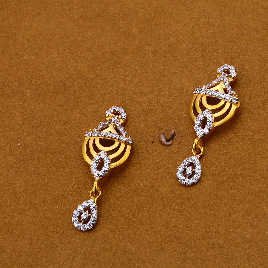 916 Cz Gold Stylish Pendant Set FPS149
