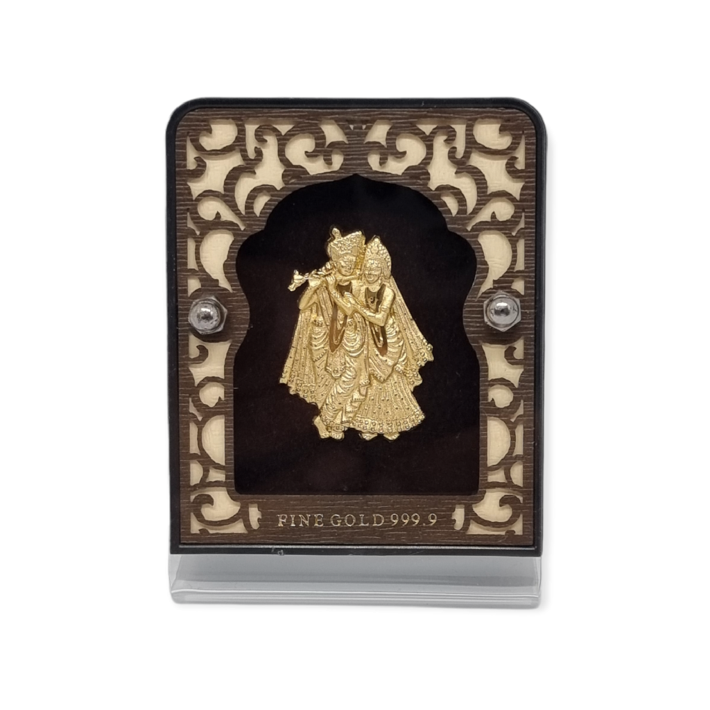 24 Carat Gold Foil Radha Krishna MGA - AGE0068