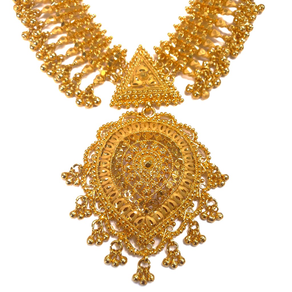 1 gram gold forming necklace set mga - gfn0034