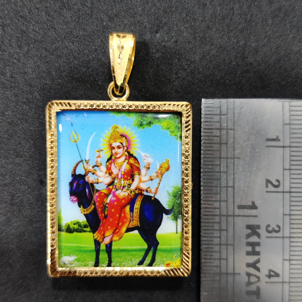 Buy quality 916 Gold Fancy Gent's Jalaram Bapa Photo Frame Pendant in  Ahmedabad