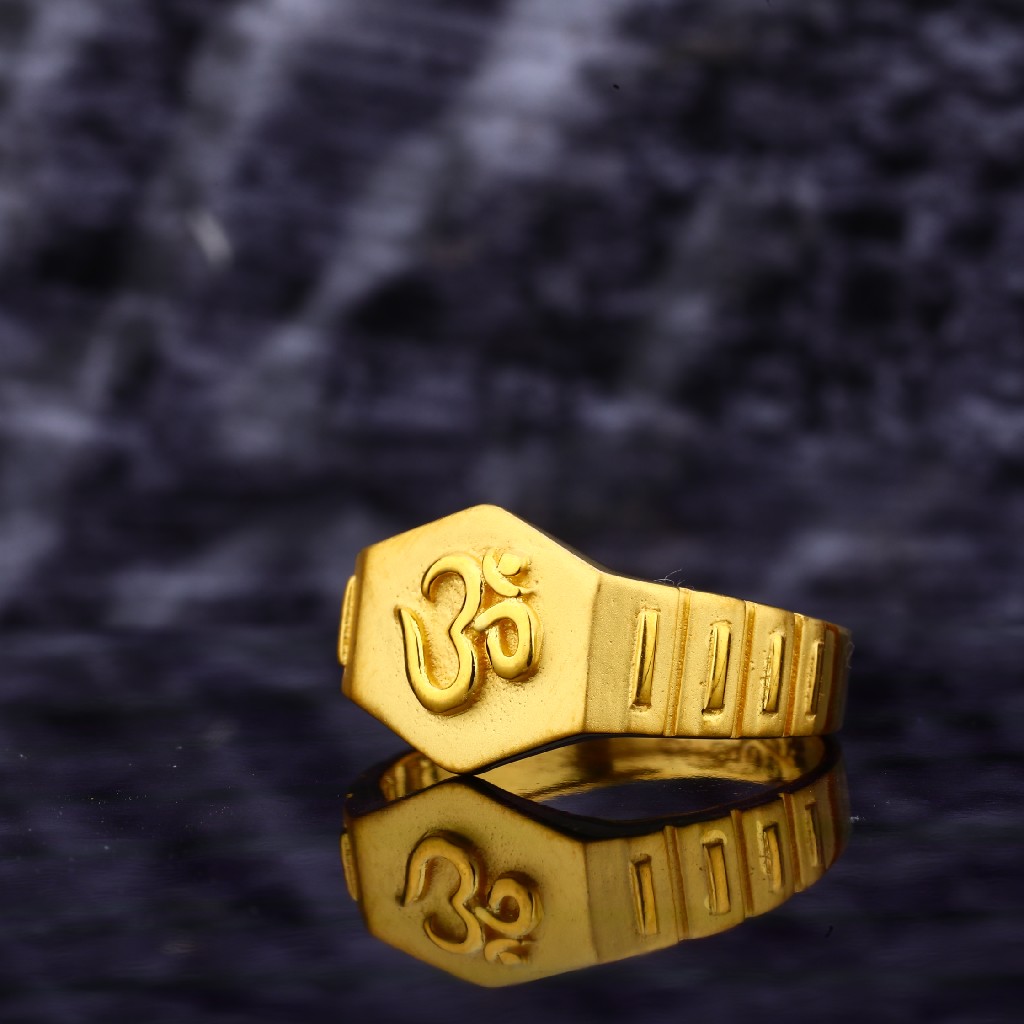 Buy quality 22kt Gold Casting God Ring MGR104 in Ahmedabad