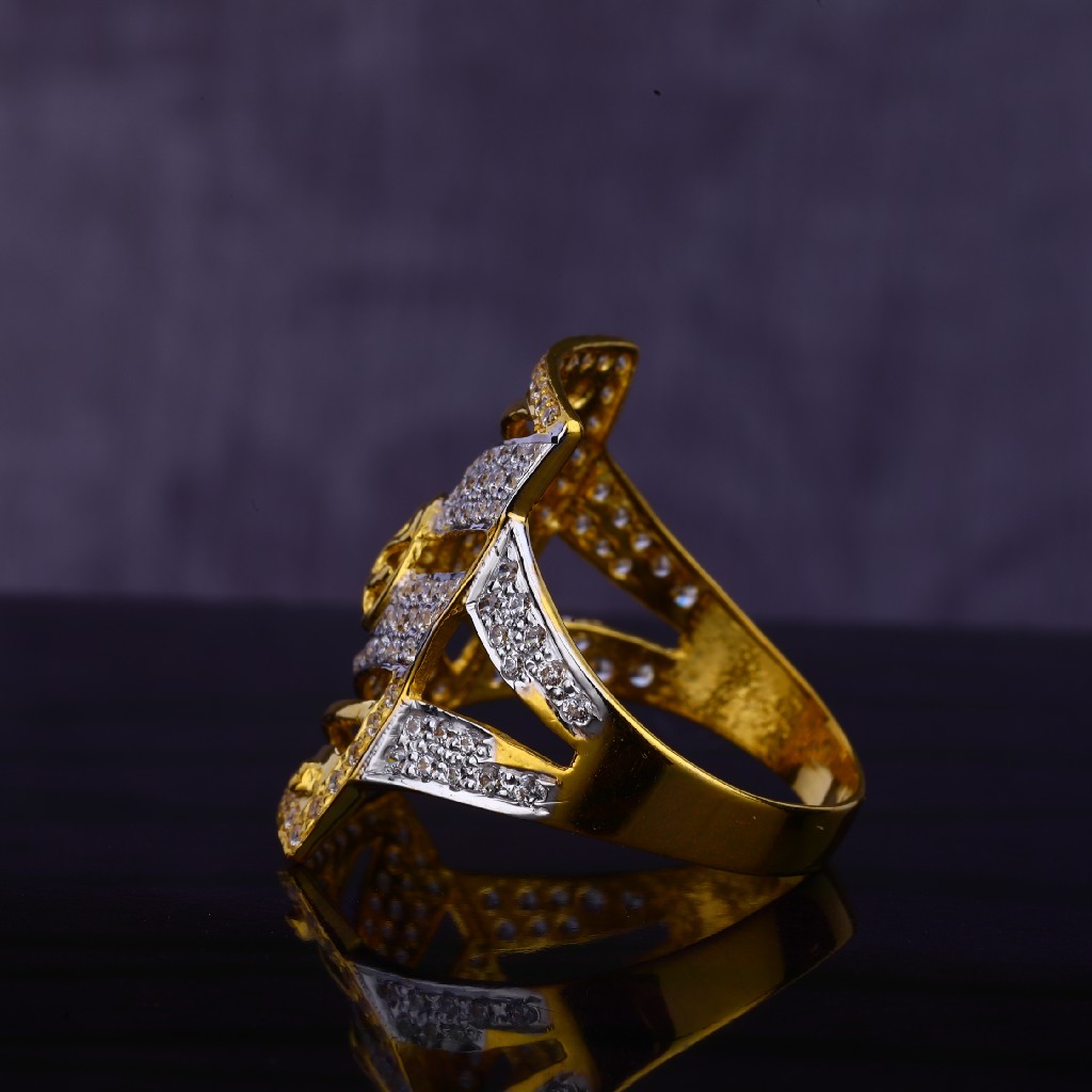 22KT CZ Gent's Delicate God Ring MGR139