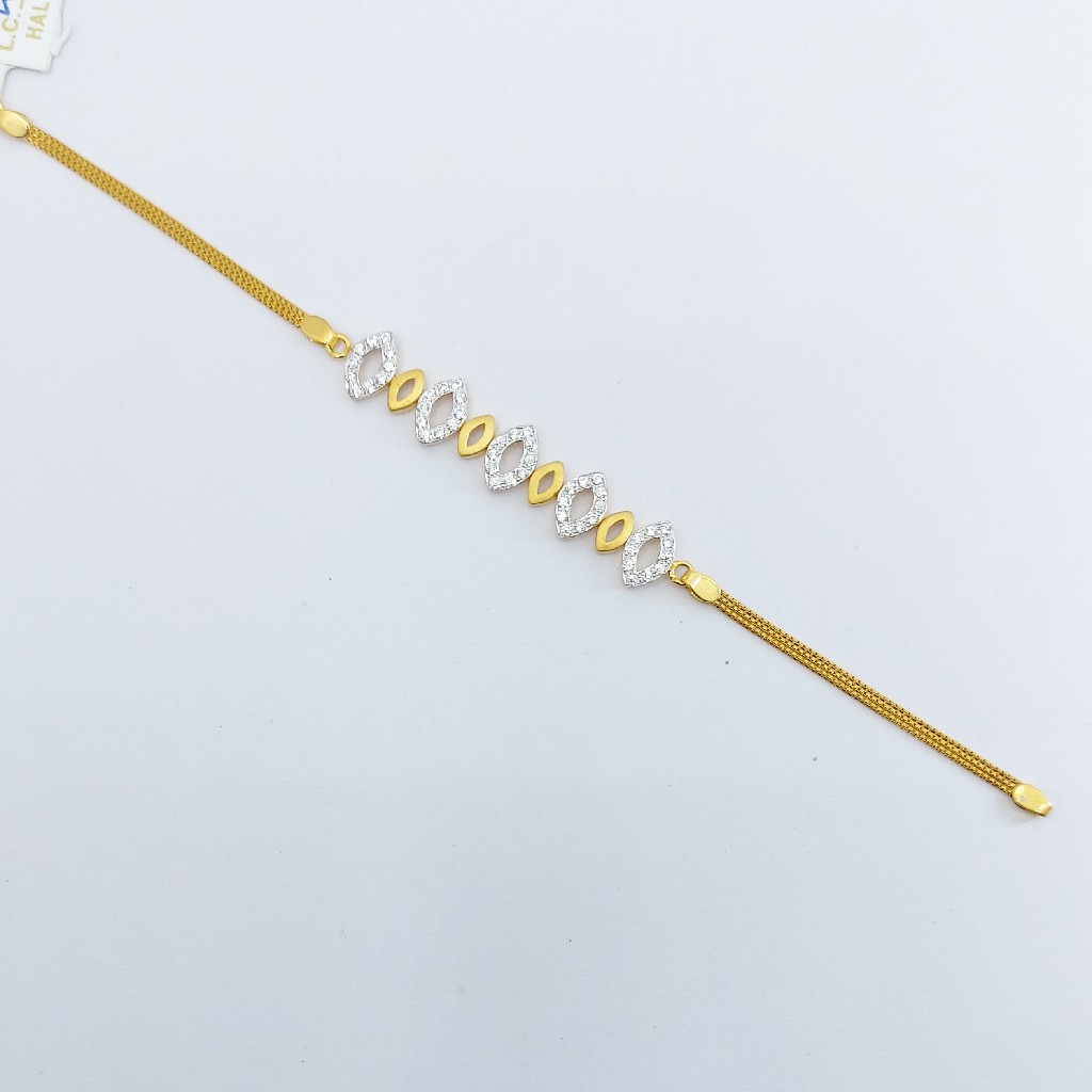 916 Gold Cz stone Ladies Lucky