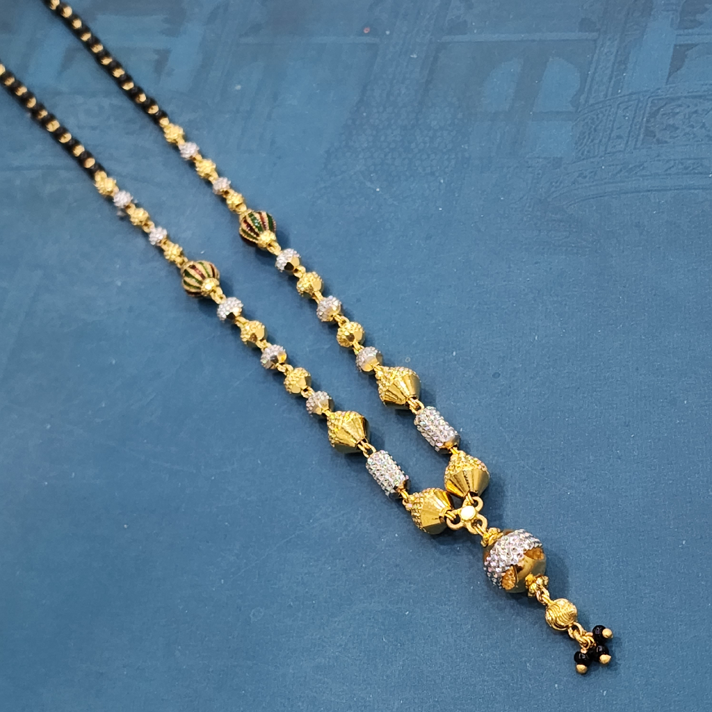 1.gram gold forming fashion Plain jewellery mangalsutra