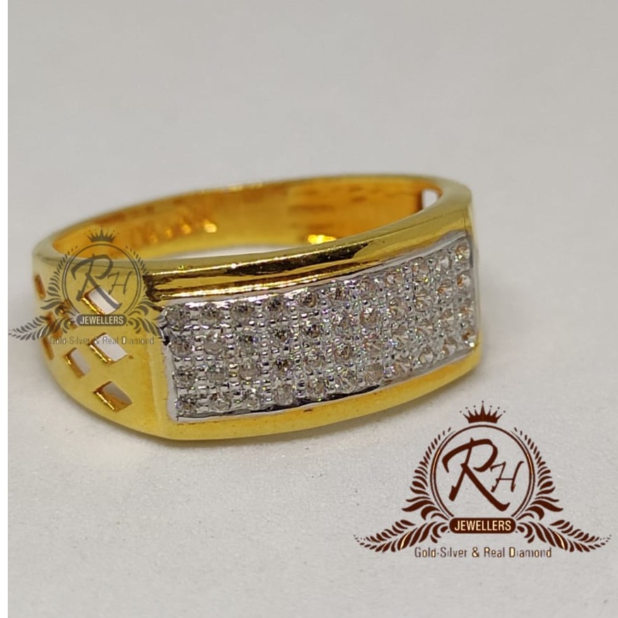 22 carat gold antic dimond gents rings RH-GR895