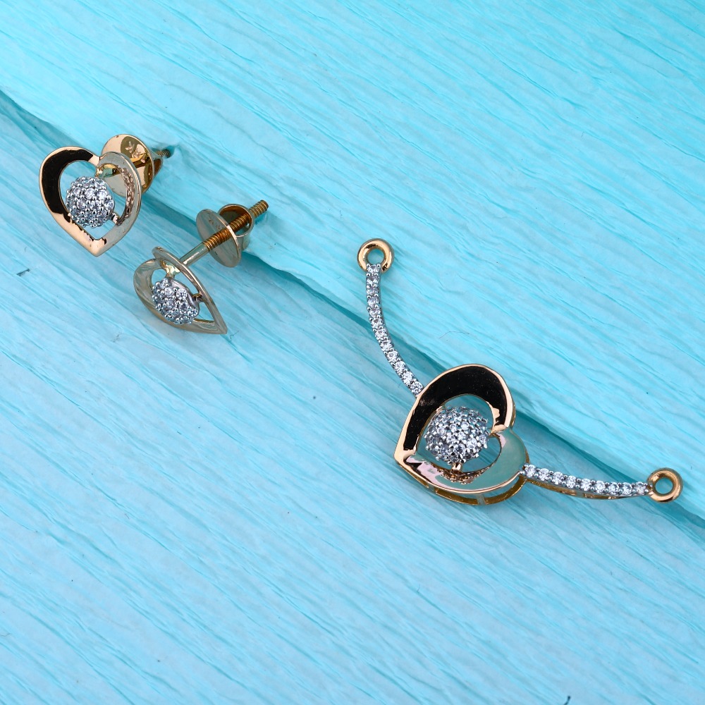 750 Rose Gold Women's Designer  Pendant Set  RMPN21