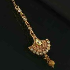 22KT / 916 Gold Traditional wedding Mang tikka for Ladies