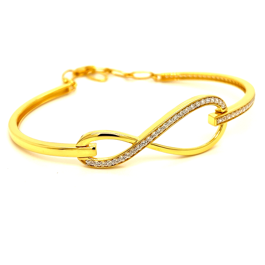 22K Dazzling Infinity Bracelet