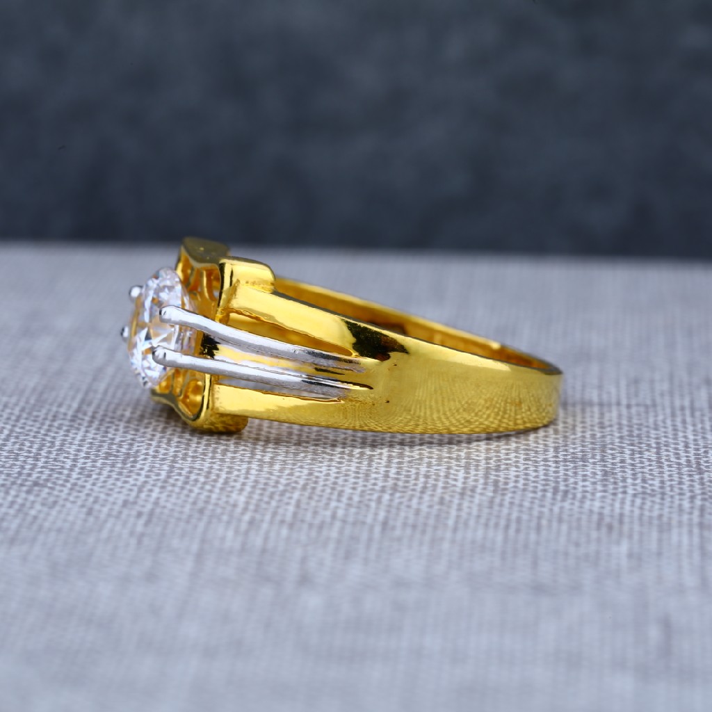 Mens fancy 916 exclusive engagement gold ring-msr03