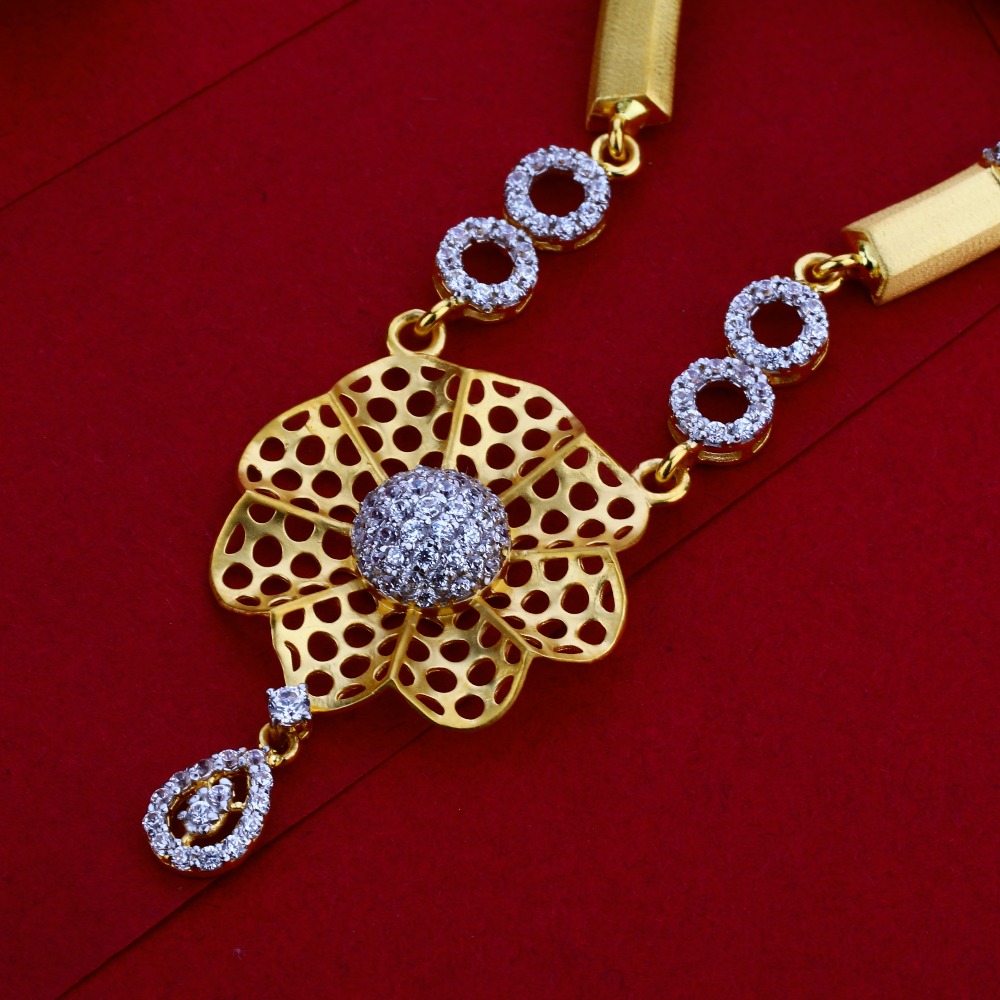 22CT Gold CZ Designer Ladies Necklace Set LN06