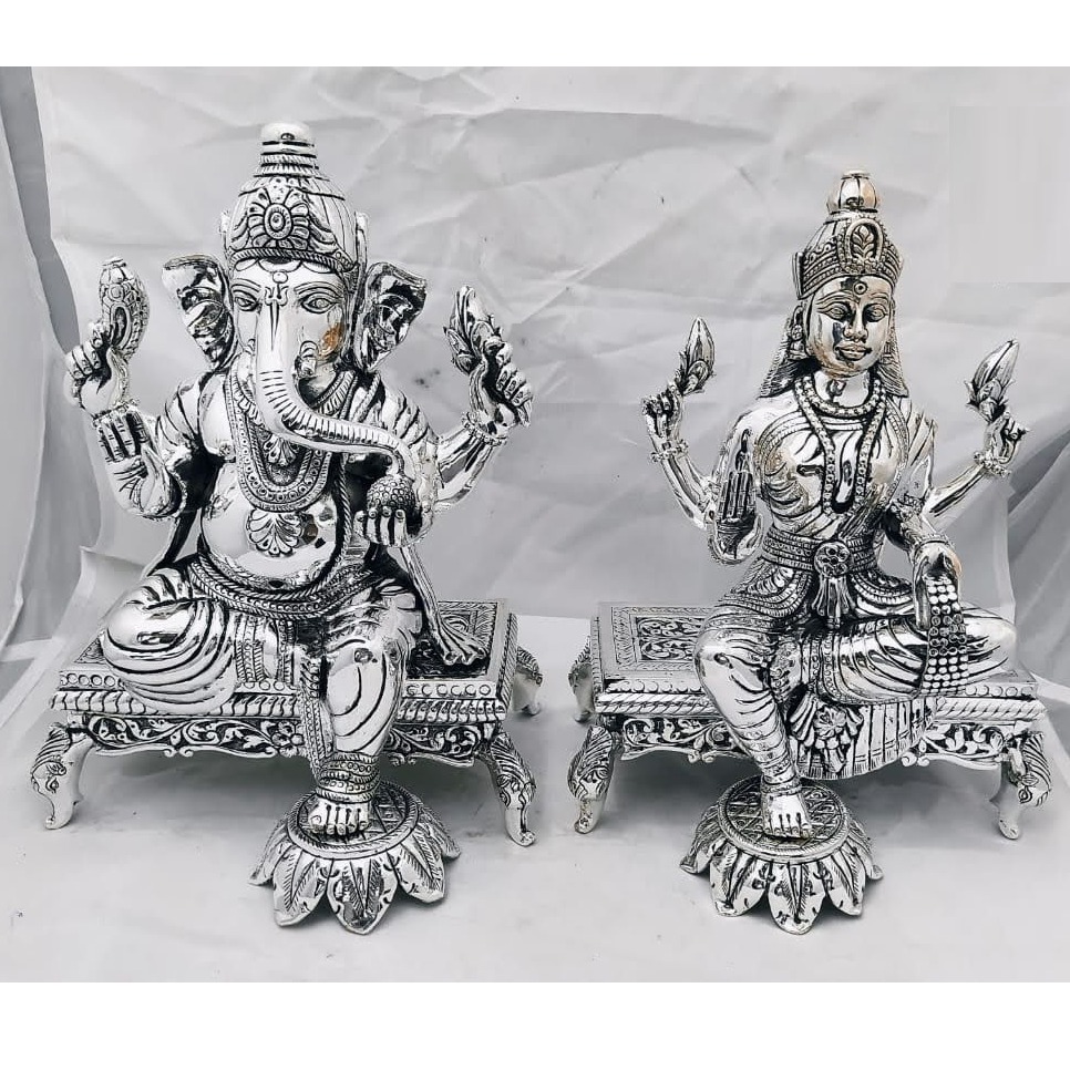 Drawing Of Ganesh And Lakshmi, HD Png Download - kindpng