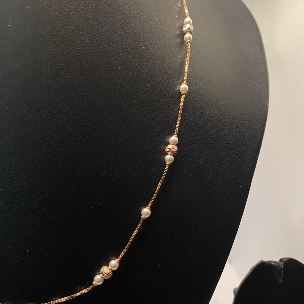 Rose gold necklace