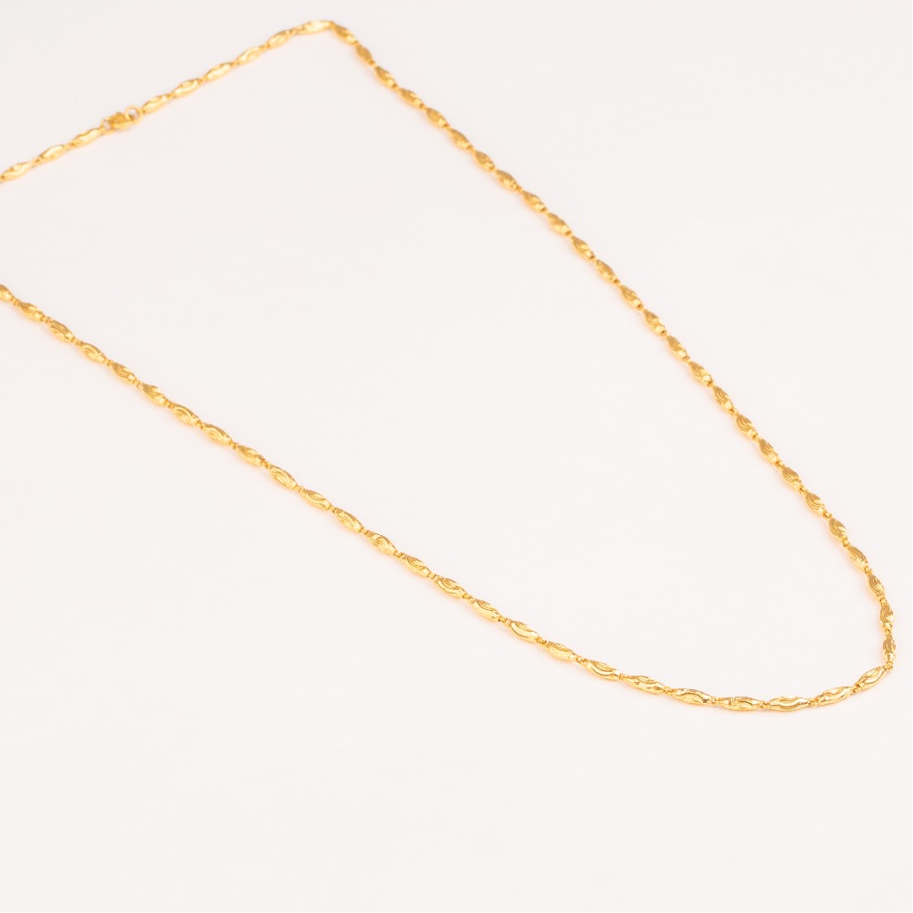 Designer 22kt gold chain for ladies