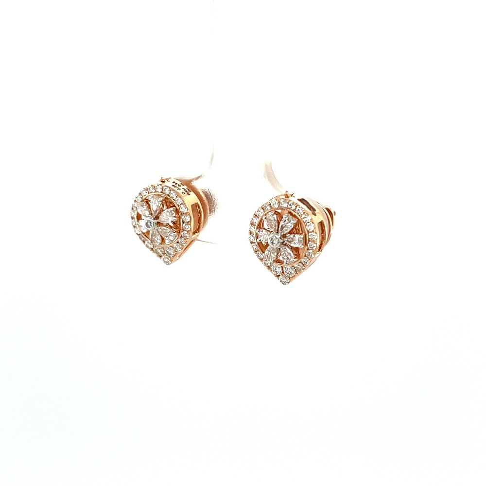 2 Variant Diamond Earring Studs with Pear Shaped Diamonds