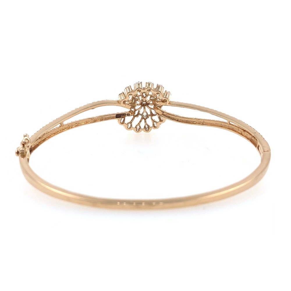18kt / 750 rose gold floral diamond bracelet 9brc3