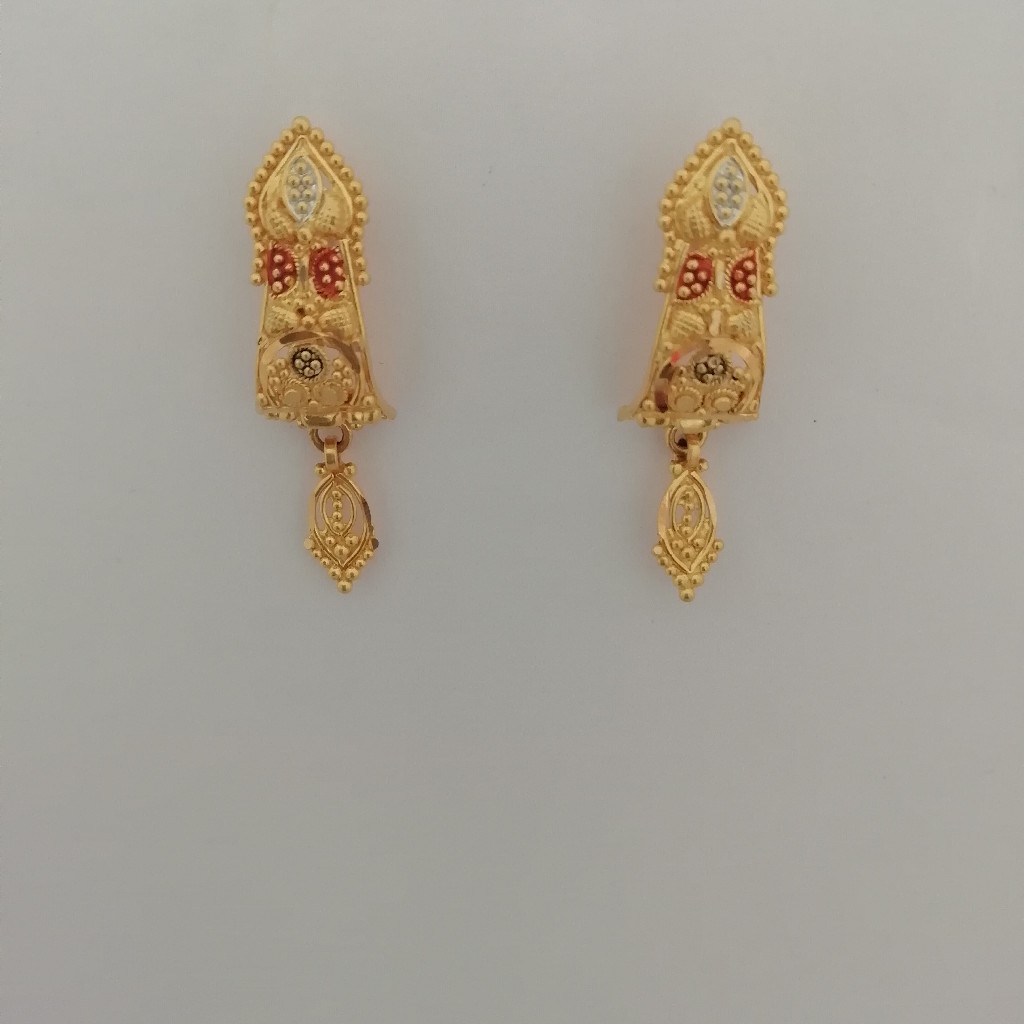 Buy quality 916 gold fancy earrings in Ahmedabad